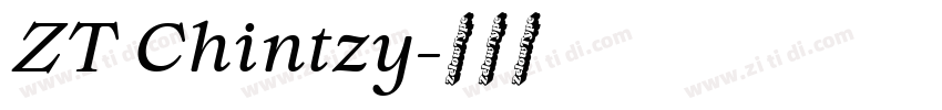 ZT Chintzy字体转换